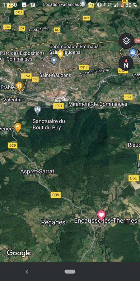 Chaleureux Studio Independant Encausse-les-Thermes Dış mekan fotoğraf